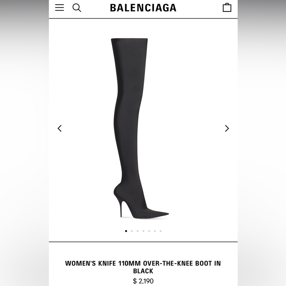 Balenciaga Knife 110MM Over-the-knee Boots